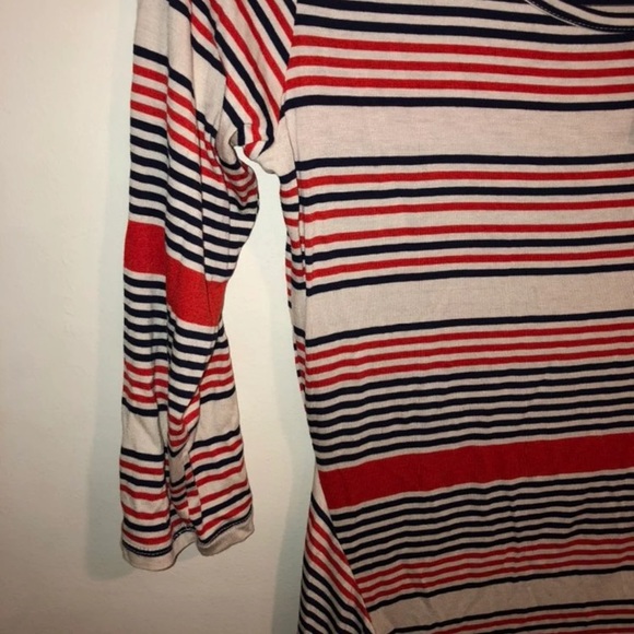 Macy’s Women’s Long Sleeve Striped Blouse - Picture 5 of 7